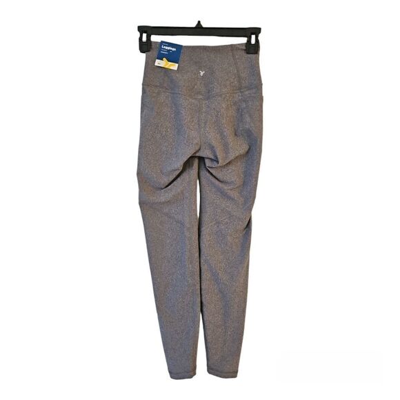 Old Navy High Rise Powersoft Leggings Side Pockets 7/8 Length Gray Size XS NWT - Picture 2 of 9